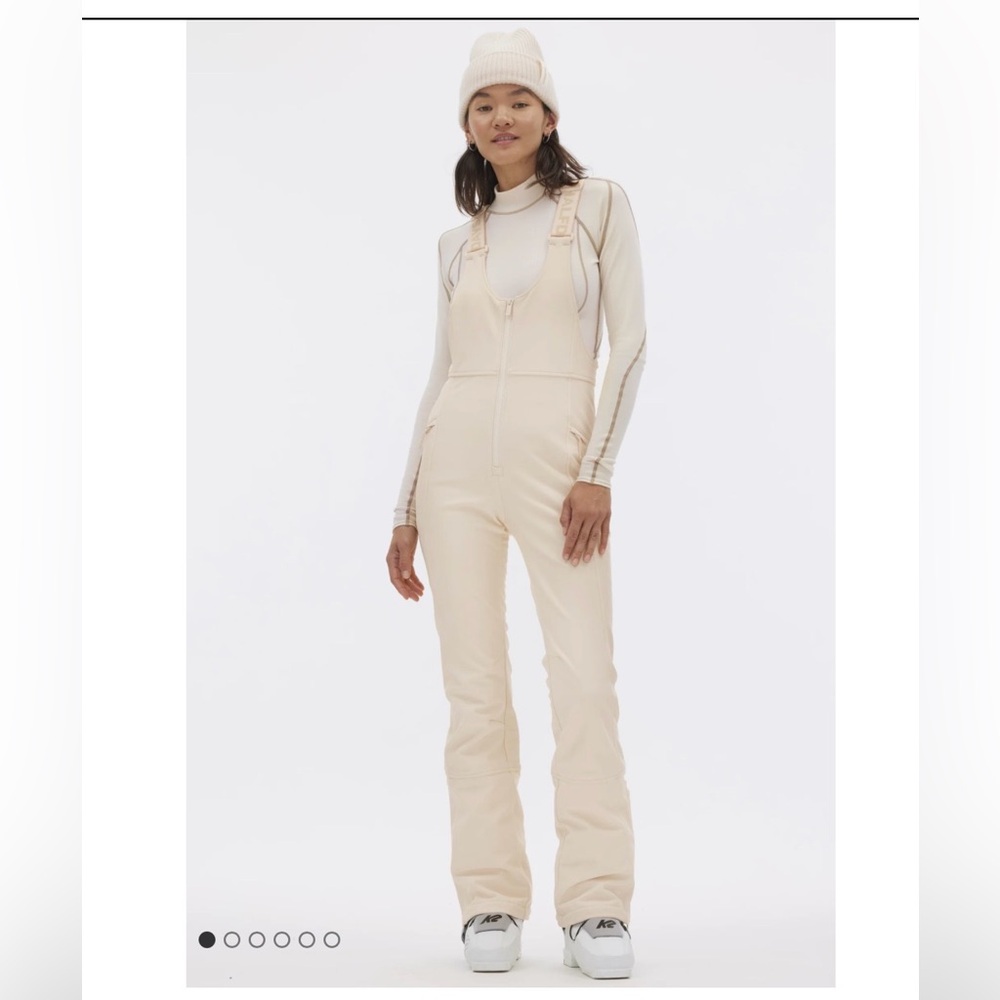 HALFDAYS - Isabel Soft Shell Bib in Oatmilk - NWT